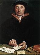 Portrait of Dirk Tybis  fgbs HOLBEIN, Hans the Younger